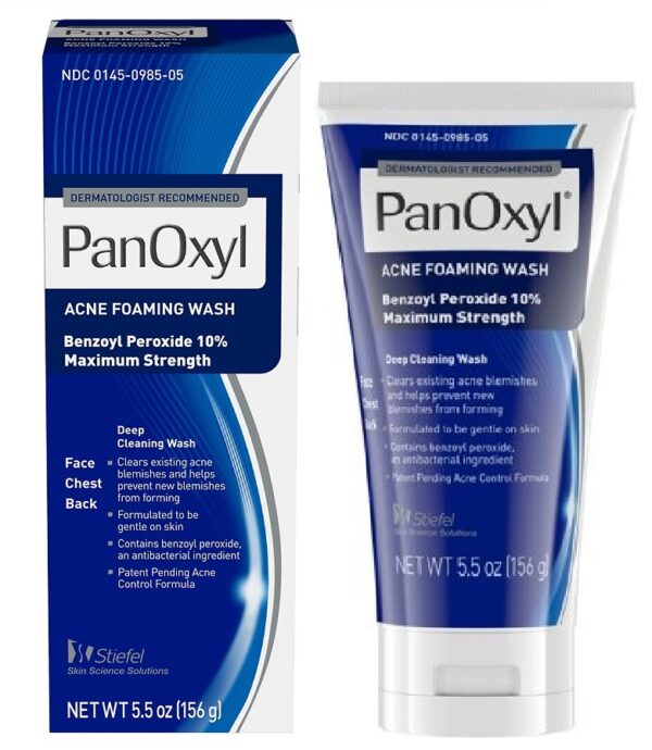 Panoxyl benzoyl peroxide 10% Acne Foaming Wash UK