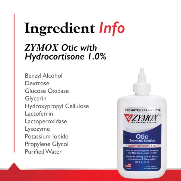 zymox otic with 1% hydrocortisone ingredients ingredients